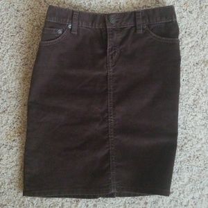 Gap Brown Corduroy Skirt